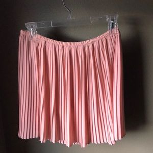 Forever 21 rose pink pleaded skirt.